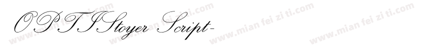 OPTIStoyer Script字体转换